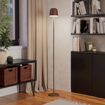 Eglo - LED Вуличний акумуляторний торшер з регулюванням яскравості LED/4,3W/230V 2400/3000/4000K IP54 коричневий
