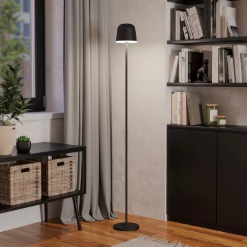Eglo - LED Вуличний акумуляторний торшер з регулюванням яскравості LED/4,3W/5V 2400/3000/4000K IP54 чорний