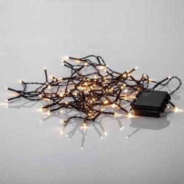 Eglo - LED Зовнішній різдвяний гірлянд 80xLED/3xAA 6,1м IP44