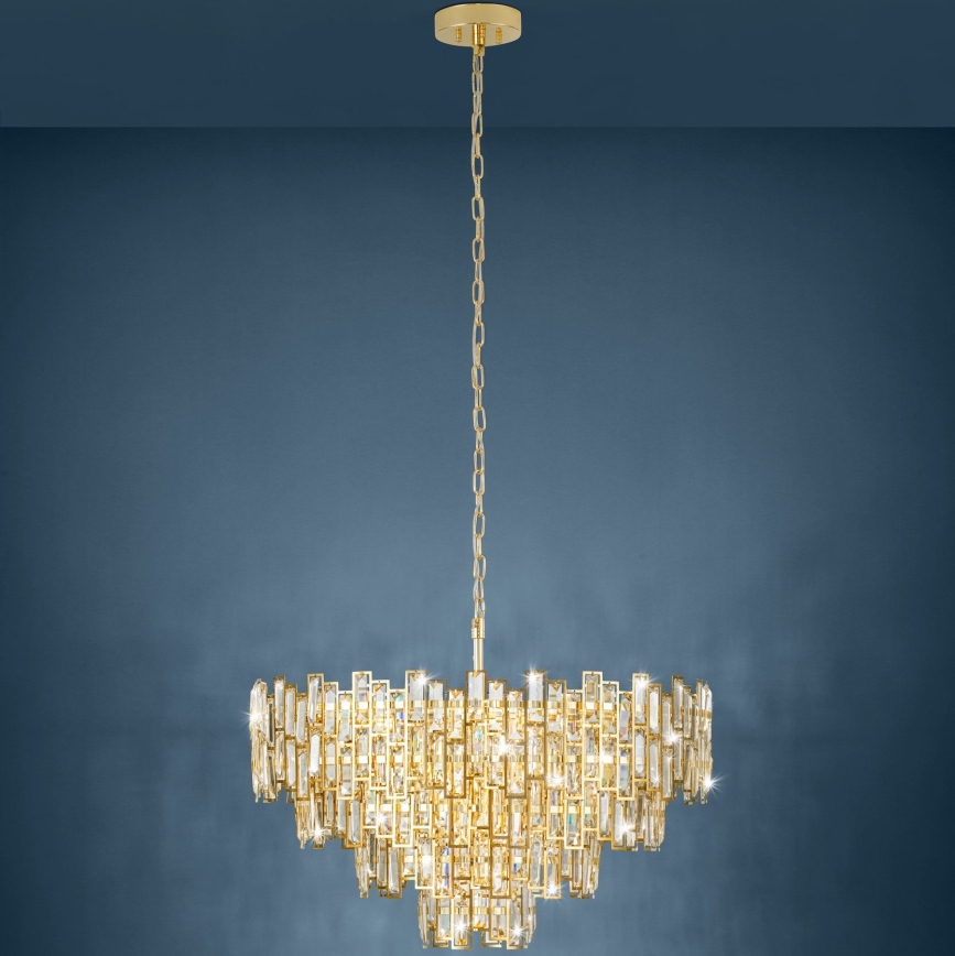 Eglo - Люстра на цепи CALMEILLES 10xE14/25W/230V ⌀ 78 см