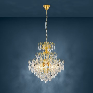 Eglo - Люстра на ланцюгу FENOULLET 5xE14/25W/230V золотий