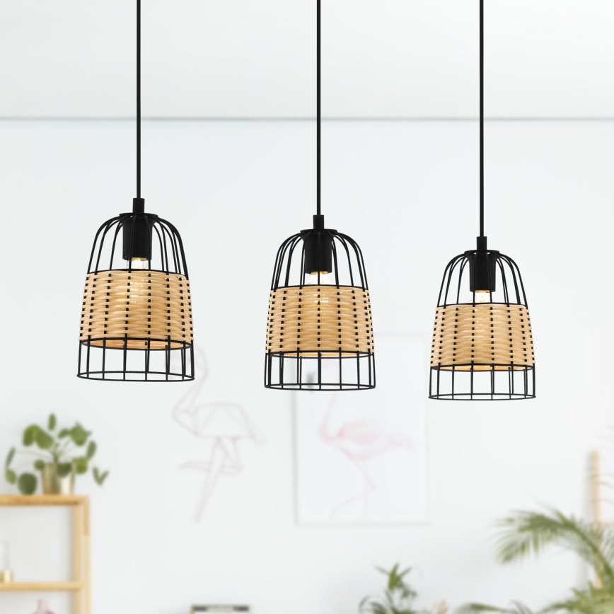 Eglo - Люстра на мотузці 3xE27/40W/230V