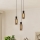 Eglo - Люстра на шнуре 3xE27/4W/230V черный/дымчатый