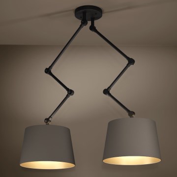 Eglo - Люстра на штанге 2xE27/40W/230V коричневый