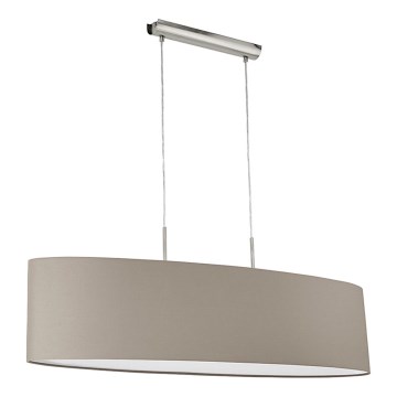 Eglo - Люстра на тросе 2xE27/60W/230V тауп