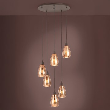Eglo - Люстра на тросе 6xE27/60W/230V