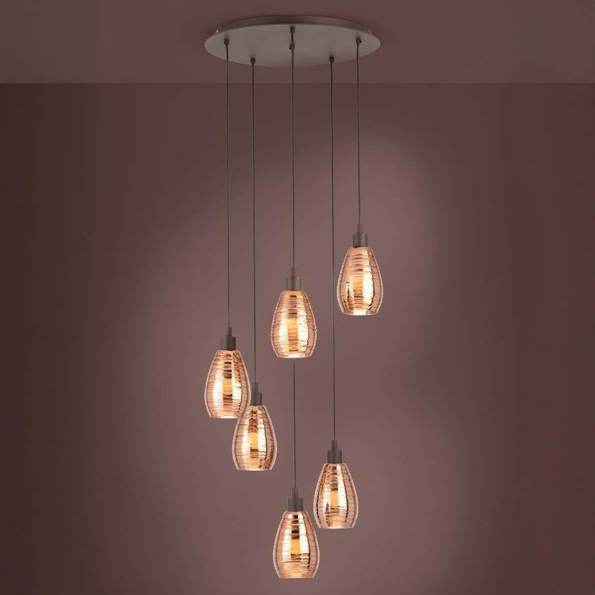Eglo - Люстра на тросе 6xE27/60W/230V