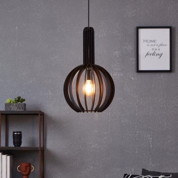 Eglo - Люстра на тросі 1xE27/40W/230V діам. 31 см чорна