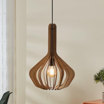 Eglo - Люстра на тросі 1xE27/40W/230V діам. 38 см бежевий