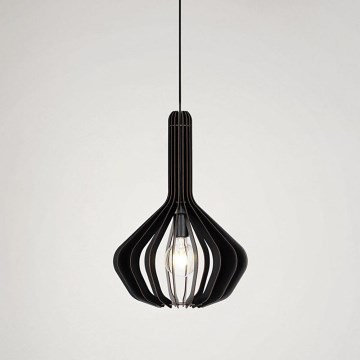 Eglo - Люстра на тросі 1xE27/40W/230V діам. 38 см чорна