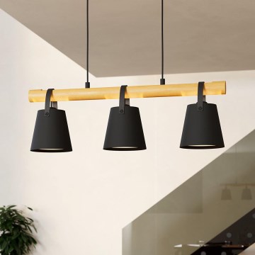 Eglo - Люстра на тросі 3xE27/10W/230V