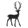 Eglo - Металевий декор 44x27 см північний олень/чорний
