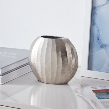 Eglo - Металлическая ваза 13x15 см серебристый