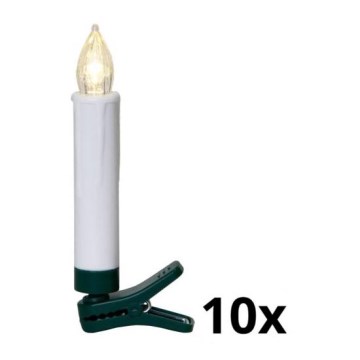 Eglo - НАБІР 10x LED Освітлення для різдвяної ялинки 1xLED/0,06W/1xAAA