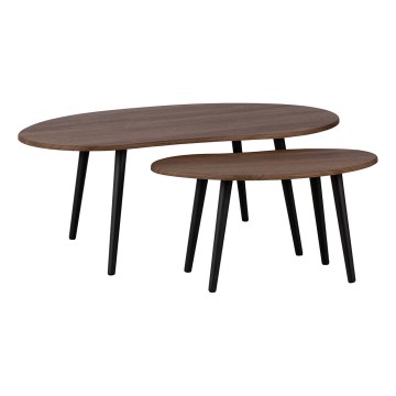 Eglo - НАБІР 2x Коричневий приставний столик