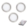 Eglo - НАБІР 3x LED Вбудоване світильник TINUS LED/6W/230V + дистанційне керування