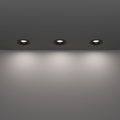 Eglo - НАБІР 3x LED вбудованих стельових світильників для ванної LED/4,9W/230V 2700/4000/6500K діам. 8,8 см IP65 чорний