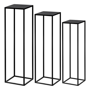 Eglo - НАБІР 3x Підставка для квітів чорна