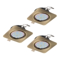 Eglo - НАБІР 3x Світлодіодний підвісний стельовий світильник PENETO 3xGU10-LED/5W/230V
