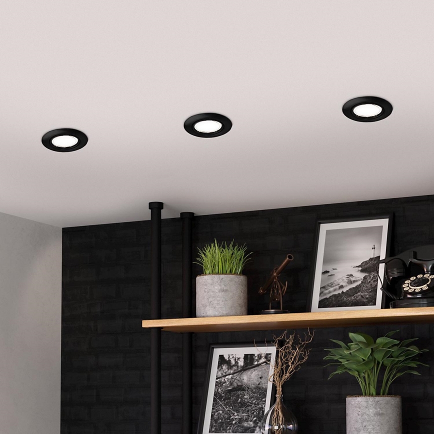 Eglo - НАБІР 3x Вбудований стельовий LED світильник PENETO 1xGU10/4,6W/230V