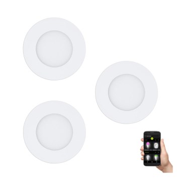 Eglo - НАБІР 3xLED світильник з регулюванням яскравості FUEVA-Z  LED/2,8W/230V IP44