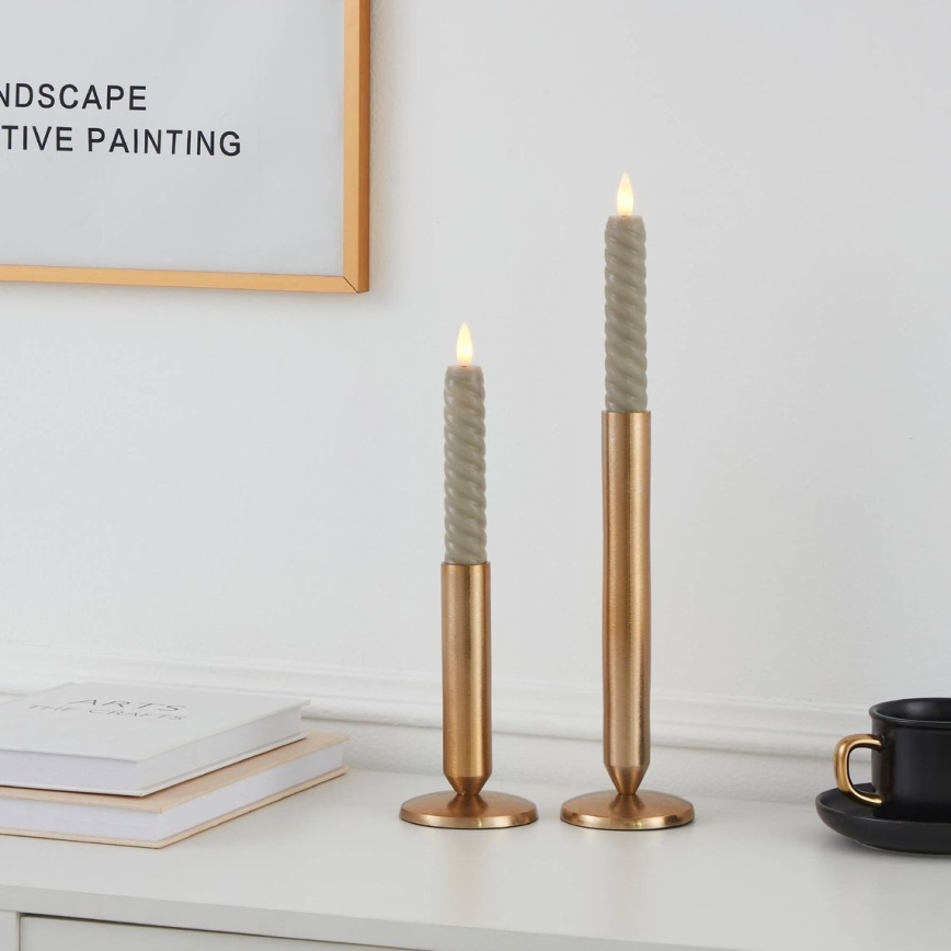 Eglo - Набір з 2х світлодіодних свічок LED/1xAAA 15 см бежевий