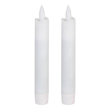 Eglo - НАБОР 2x Светодиодная свеча LED/1xAAA 15 см белый