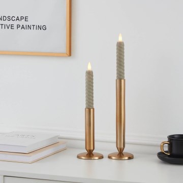 Eglo - НАБОР 2x Светодиодная свеча LED/1xAAA 15 см бежевый