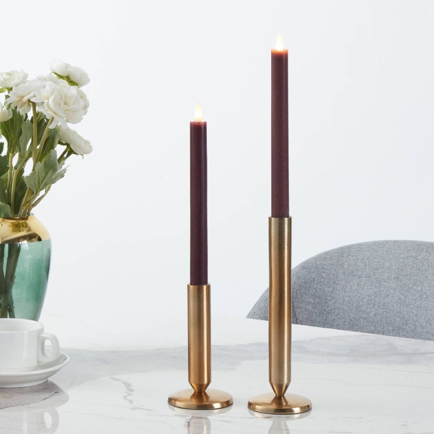 Eglo - НАБОР 2x Светодиодная свеча LED/1xAAA 24,5 см красный