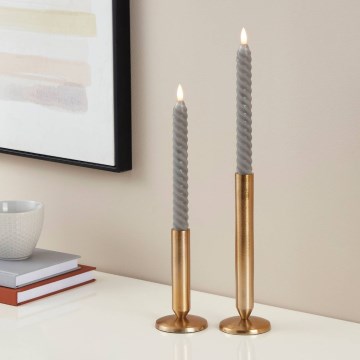 Eglo - НАБОР 2x Светодиодная свеча LED/1xAAA 25 см серый