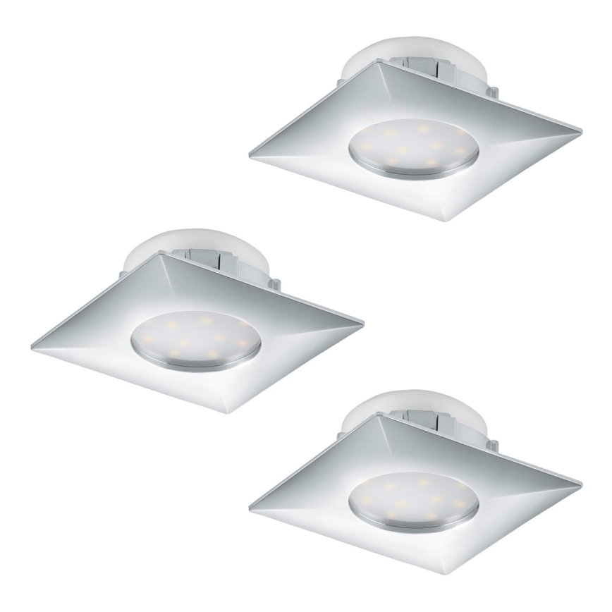 Eglo - НАБОР 3x светодиодных подвесных потолочных светильника PINEDA 1xLED/6W/230V