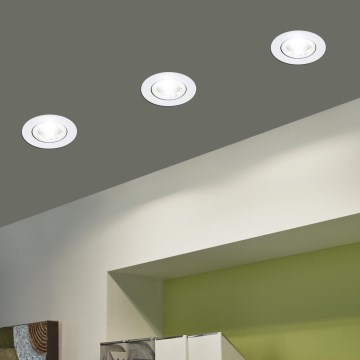 Eglo - НАБОР 3x Светодиодный светильник с регулированием яркости 3xLED/6W/230V белый