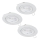 Eglo - НАБОР 3x Светодиодный встроенный светильник 1xGU10/4W/230V белый