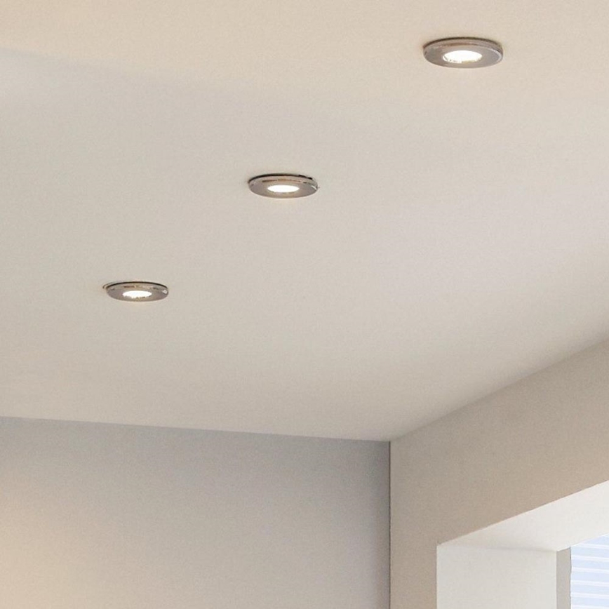 Eglo - НАБОР 3x Светодиодный встроенный светильник 3xGU10-LED/3W/230V