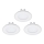 Eglo - НАБОР 3x Светодиодный встроенный светильник FUEVA 1 1xLED/2,7W/230V