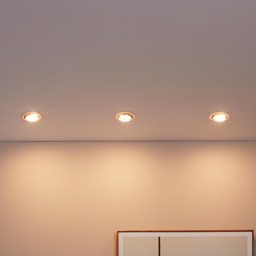 Eglo - НАБОР 3x Светодиодный встроенный светильник PENETO 3xGU10-LED/5W/230V