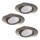 Eglo - НАБОР 3x Светодиодный встроенный светильник TEDO 3xGU10-LED/5W/230V