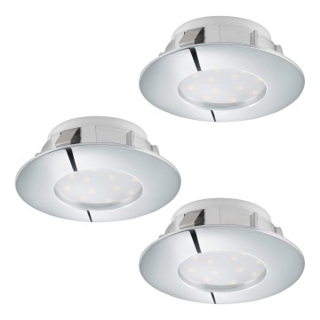Eglo - НАБОР 3x встраиваемых светильников PINEDA LED/4,9W/230V
