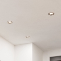 Eglo - Набор из 3 диммируемых встраиваемых LED‑светильников, 6,4 Вт/230 В, диам. 8,8 см, матовый хром