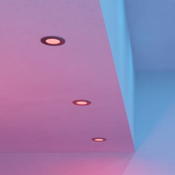 Eglo - Набор из 3 LED RGBW, диммируемый встраиваемый светильник для ванной комнаты LED/2,8 Вт/230 В 2700-6500K диам. 8,8 см IP44 матовый хром