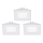 Eglo - набор из 3 встраиваемых потолочных светильников FUEVA 1 LED/2,7Вт/230В 8,5x8,5 см