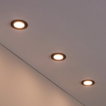 Eglo - Набор 3x светодиодных диммируемых встраиваемых светильника для ванной комнаты LED/2,8W/230V IP44 ZigBee
