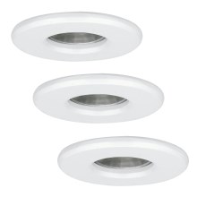 Eglo - НАБОР 3x Светодиодный светильник для ванной комнаты IGOA 1xGU10/3,3W/230V IP44