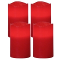 Eglo - Набор 4x светодиодные рождественские украшения 1xLED/0,066W/3xAAA красные