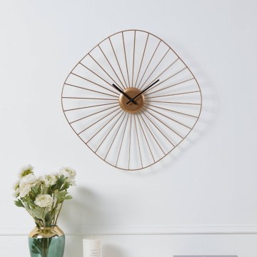 Eglo - Настенные часы 1xAA 50x50 см золотистый