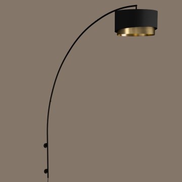 Eglo - Настенный светильник 1xE27/40W/230V черный/золотистый