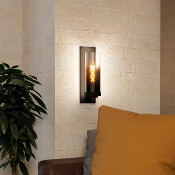 Eglo - Настенный светильник 1xE27/40W/230V черный