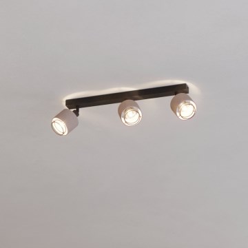 Eglo - Настенный светильник 3xE14/40W/230V черный/бежевый