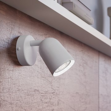 Eglo - Настенный точечный светильник 1xGU10/5W/230V белый