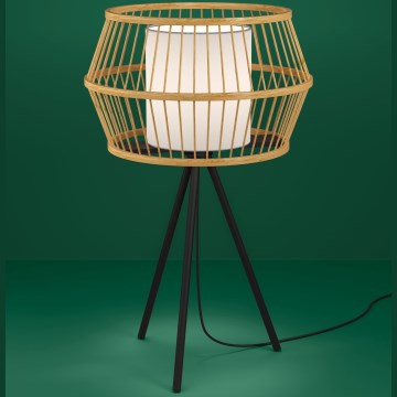 Eglo - Настільна лампа 1xE27/40W/230V бамбук